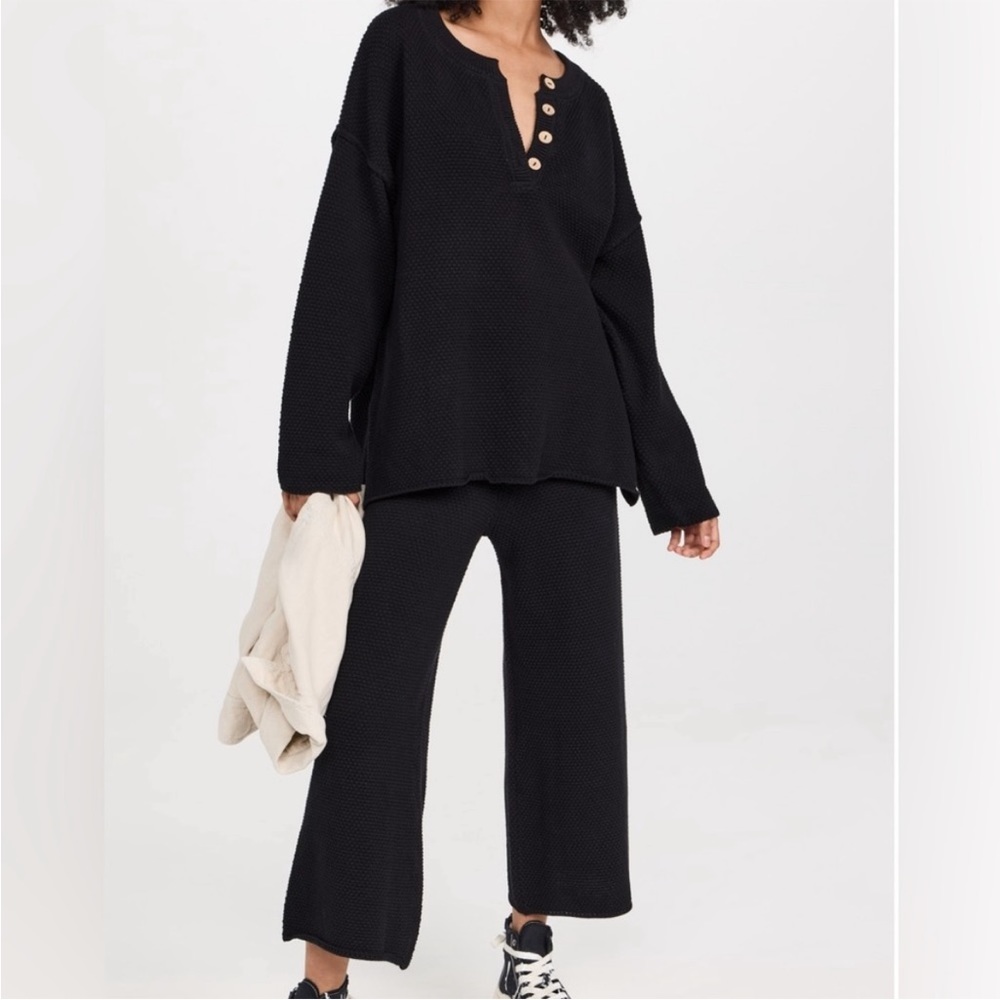 Free People Hailee Sweater Set in Black
